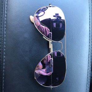 Ray-Ban aviators-purple mirror lens Polarized